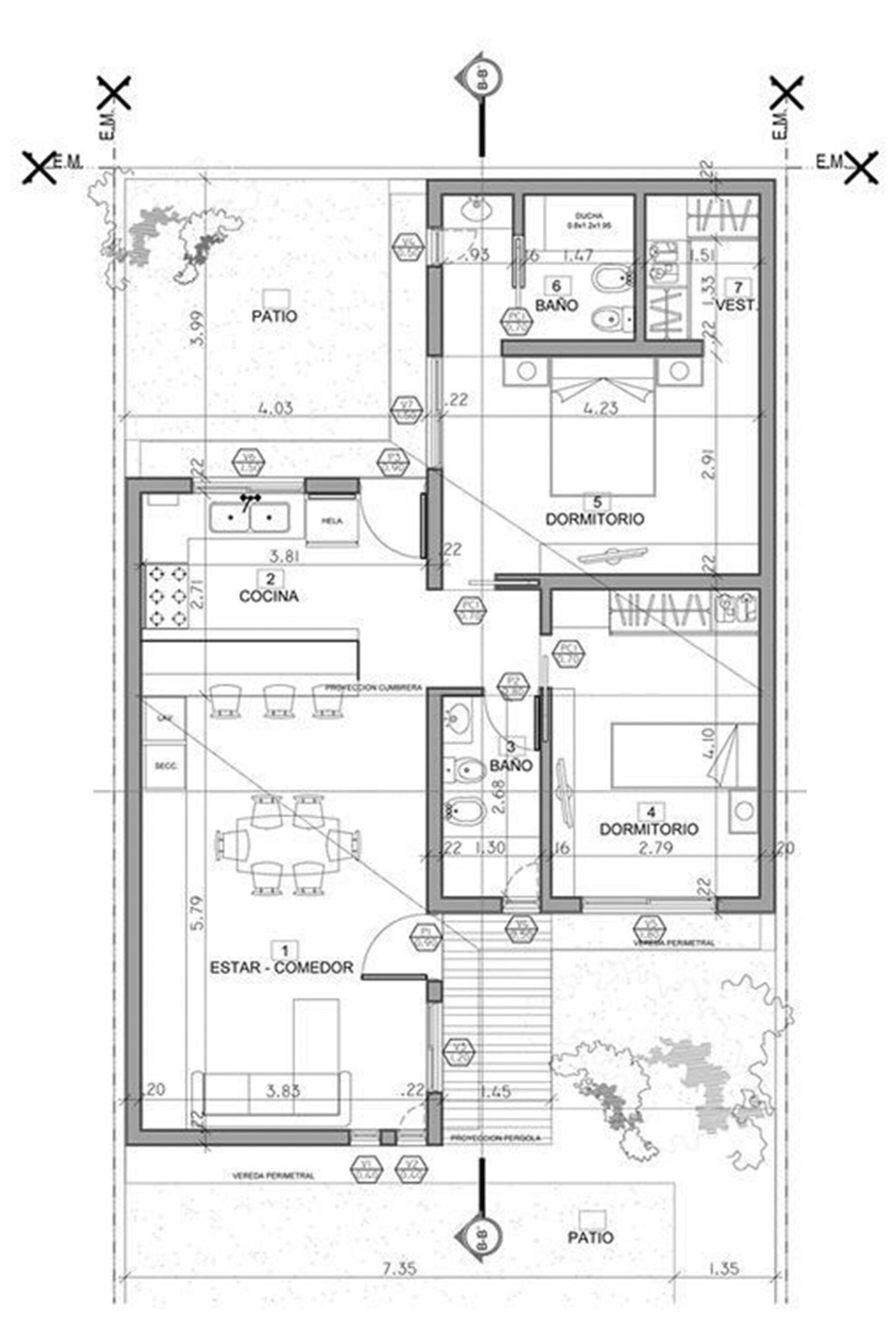 Plano de distribución